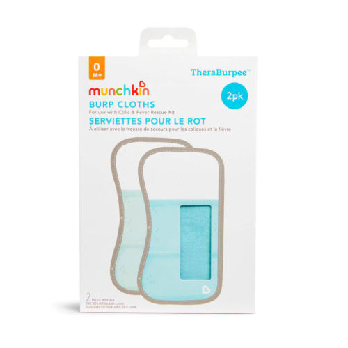 Munchkin TheraBurpee Burp Cloths For Use with Colic & Fever Rescue Kit - 2pk