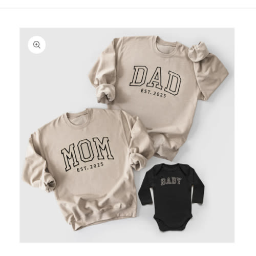 Matching Family Outfits for Mom, Dad and Baby in Neutral Embroidery – Summer & Bash