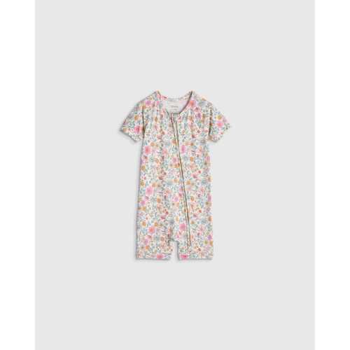 Bamboo Shortie Onesie Pajama - Baby in Soft Ditsy Floral