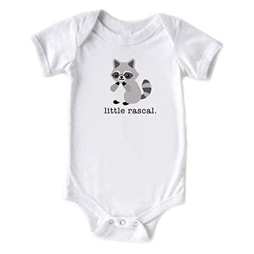 Little Spunkies Little Rascal Cute Baby Woodland Animal Raccoon Bodysuit