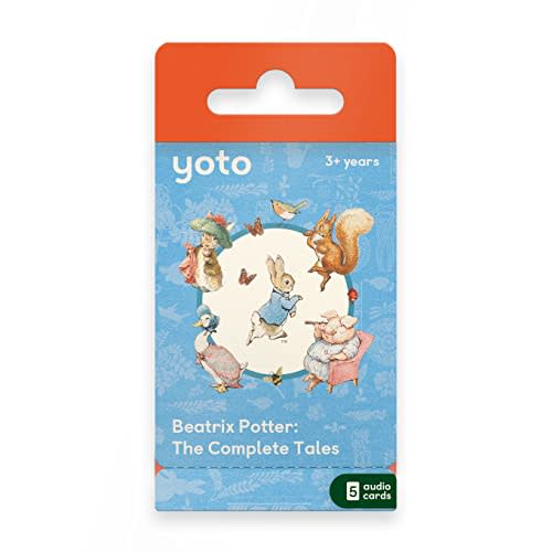 YOTO Beatrix Potter: The Complete Tales – 5 Kids Audio Cards for Use with Player & Mini All-in-1 Audio Device, Educational Screen-Free Listening with Fun Playtime Bedtime Travel Stories, Ages 3+