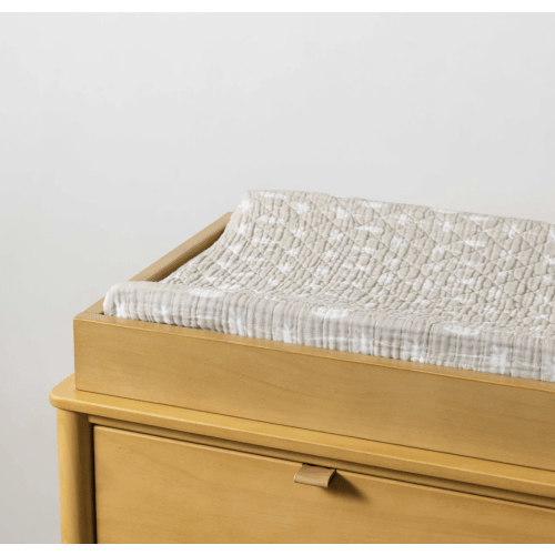 Babyletto Quilted Changing Pad Cover in GOTS Certified Organic Muslin Cotton