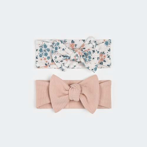 Spring Flowers and Rose 2pk Headbands