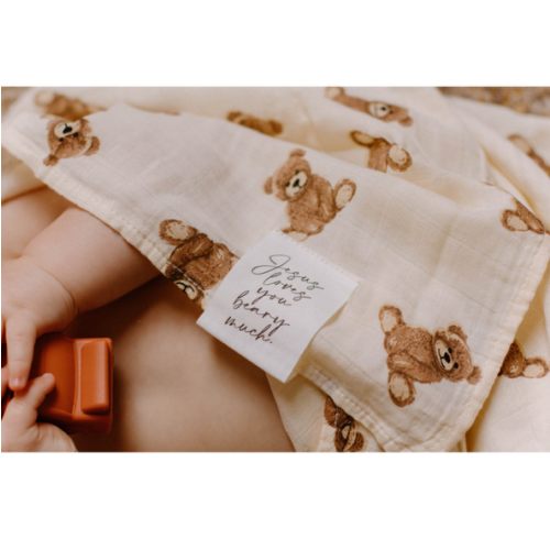 Jesus Loves You Beary Much Swaddle Blanket – OUR HOUSE ABOVE