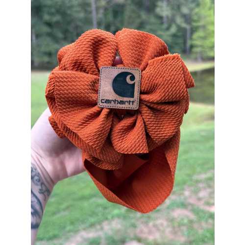 Variety Fall Messy Bow Headwrap with Carhartt Patch – Baby, Toddler & Girls Headband | Christmas | Holiday