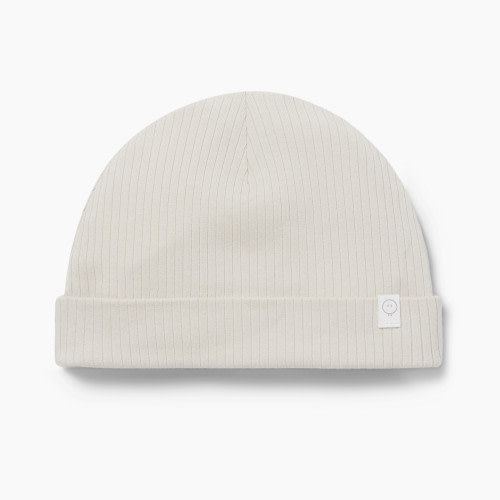 MORI Ribbed Hat - Ecru, 0-3m