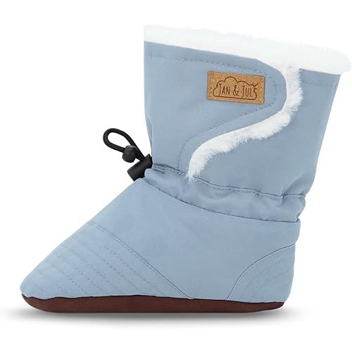 JAN & JUL Faux Fur Lined Winter Booties for Babies and Toddlers