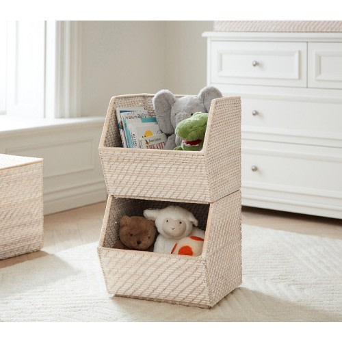 Quinn Stackable Bins, Set of 2