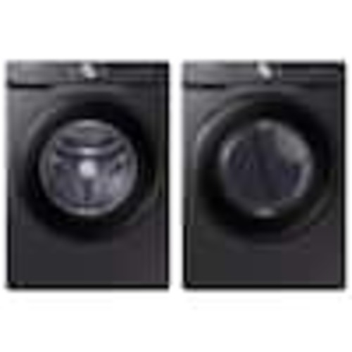 Samsung 4.5 cu. ft. High-Efficiency Washer with Self-Clean+ and 7.5 cu. ft. Dryer with Sensor Dry, Brushed Black Set