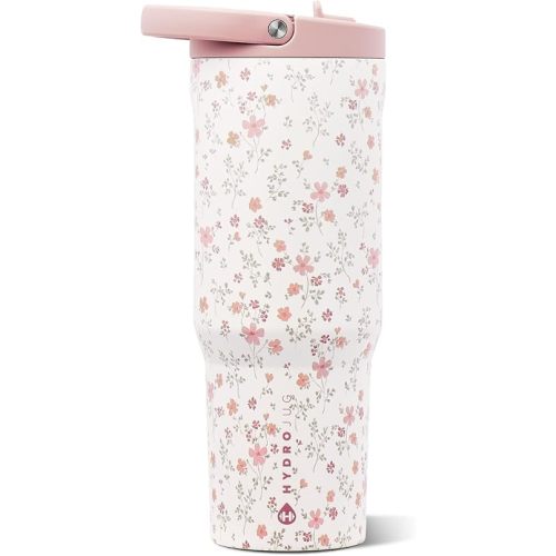 HydroJug Sport 32 oz Insulated Stainless Steel Water Bottle, Magnolia
