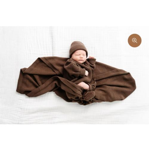 Knit Blanket - Cocoa