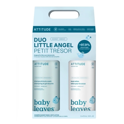 2-in-1 baby shampoo & body wash and body lotion set - EWG Verified® | ATTITUDE