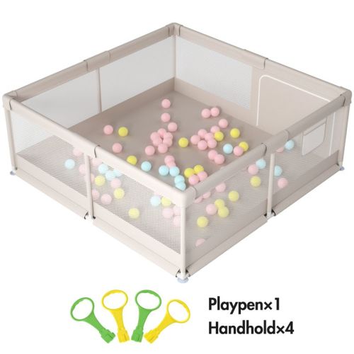 Fodoss 59x59in Baby Playpen – Safe and Durable Activity Fence for Babies and Toddlers, Indoor & Outdoor Use, Perfect for Playtime and Learning