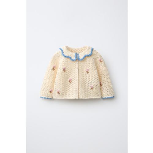 EMBROIDERED DOT JACKET - Ecru | ZARA United States