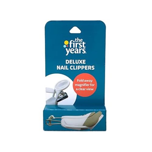 The First Years, Deluxe Baby Nail Clipper with Magnifier, 1 Pack