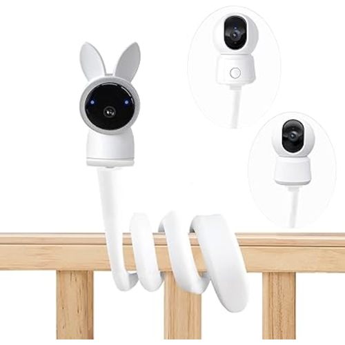 Baby Camera Mount Flexible Baby Monitor Holder Shelf Baby Monitor Holder Strong | No Drilling |Safer Baby Monitor Bracket | Compatible with Most Baby Monitors