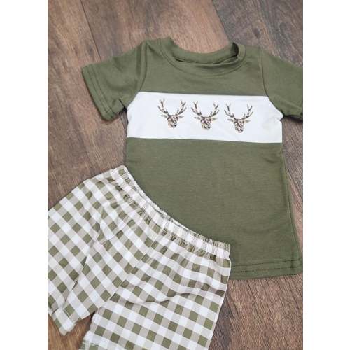 Plaid Deer Set
