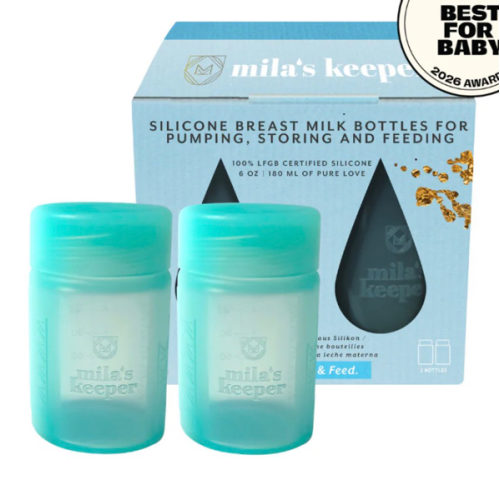 Silicone Breast Milk Storage Bottles