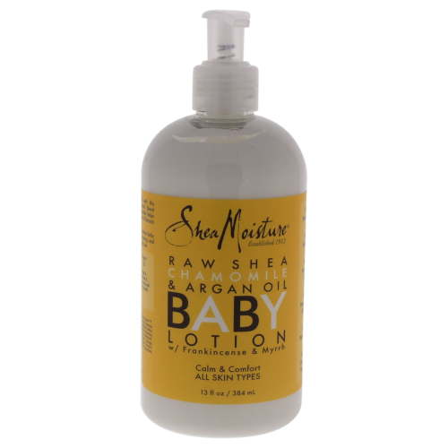 SheaMoisture Baby Lotion Raw Shea, Chamomile & Argan Oil for All Skin Types Moisturizer with Frankincense & Myrrh 13 oz