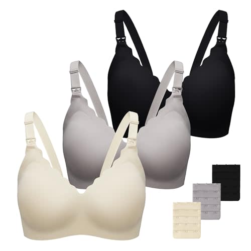 Dresime Nursing Bras for Breastfeeding Seamless Maternity Bra Ultra Comfort Pregnancy Sleep Bralette for Women