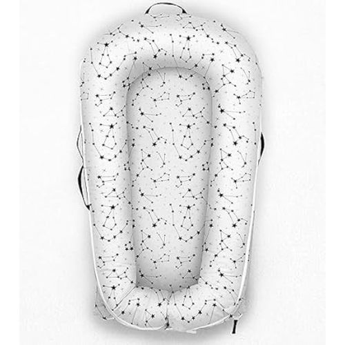 Newborn Lounger Cover for DockATot Deluxe | 100% Cotton Baby Lounger Extra Cover Hypoallergenic Infant Baby Nest Replacement Cover for DockATot Docks Deluxe+ (Cover Only)