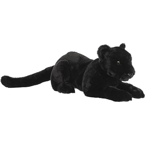 Aurora® Exquisite Luxe Boutique™ Raven Panther™ Stuffed Animal - Luxurious Elegance - Sensory Delight - Black 19 Inches