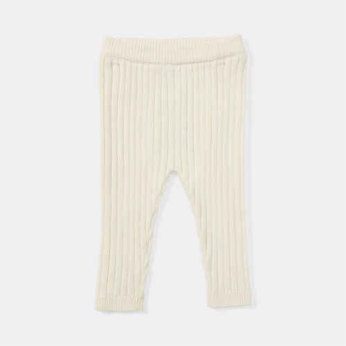 Dymples Baby Organic Cotton Knit Pants - Whisper White