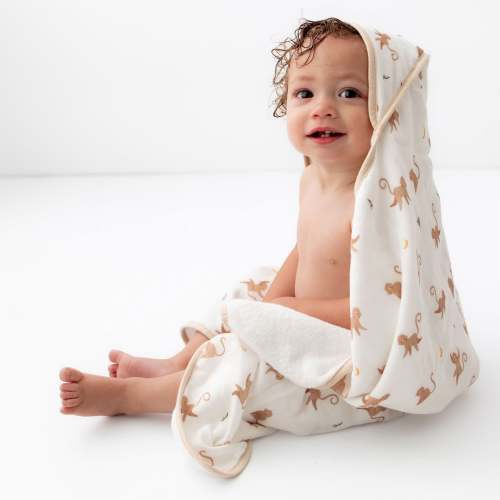 Monkey Hooded Towel Set