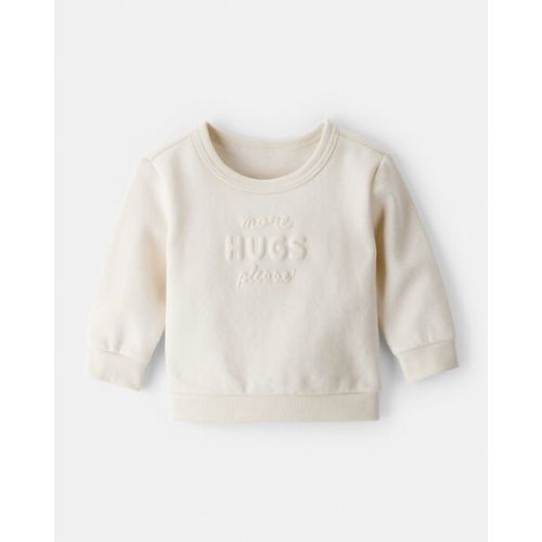 Baby Girl DayDream Fleece Hugs Pullover Sweatshirt - Cream | Carter's