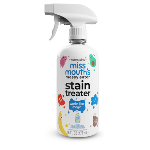 Miss Mouth's Messy Eater Stain Treater Spray - 16oz Stain Remover - Newborn & Baby Essentials - No Dry Cleaning Food, Grease, Coffee Off Laundry, Underwear, Fabric