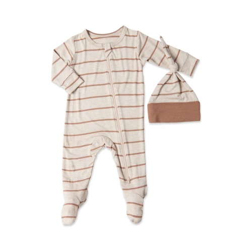 Jersey Long Sleeve Footie & Hat Set