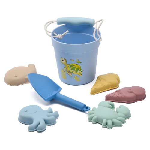 Little Rawr Silicone Beach Set Blue