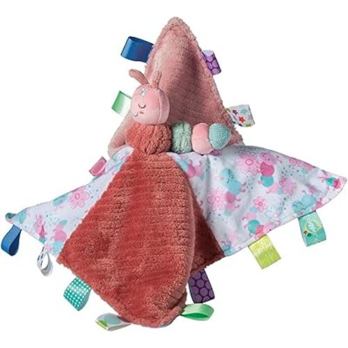 Taggies Stuffed Animal Lovey Security Blanket with Sensory Tags, 13 x 13-Inches, Camilla Caterpillar