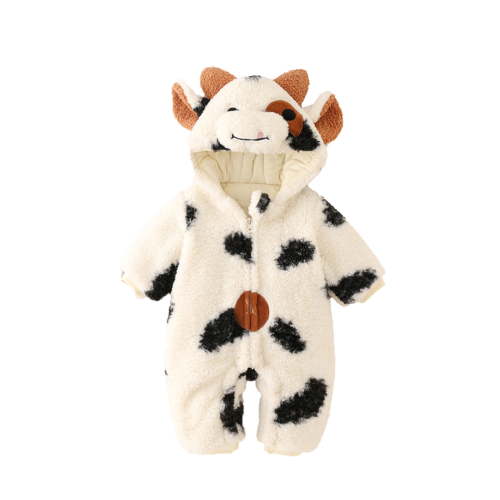 Staki Boy Clothes Baby Boy Romper Outfits Jumpsuit Long Sleeve Clothes Set(White,6-12 Months)