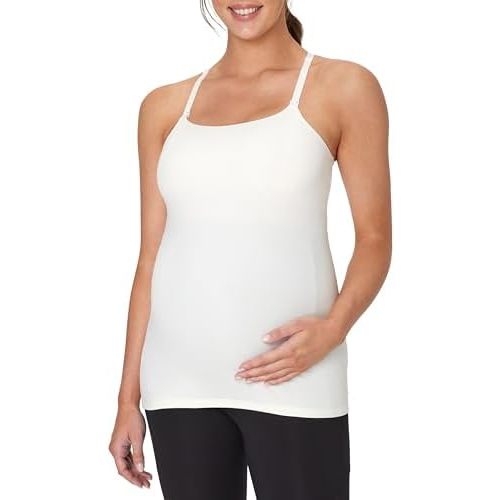 Hanes Women's Maternity Nursing, Stretch & Recover Racerback Breastfeeding Tank Top with Clip-Down Straps