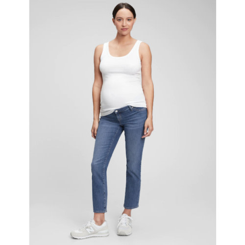 Gap Maternity Inset Panel Vintage Slim Jeans with Washwell