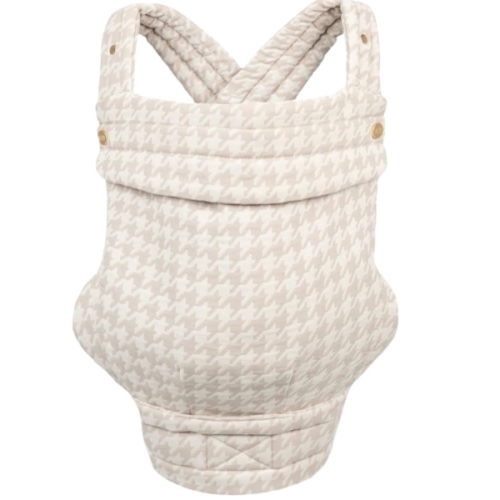 Mabē Monarch Ergonomic Baby Carrier – Premium Cotton Soft Structured Newborn to Toddler Carrier with Hip-Healthy Design, 3 Carry Positions (7-35lbs), Lightweight & Breathable, (Houndstooth)