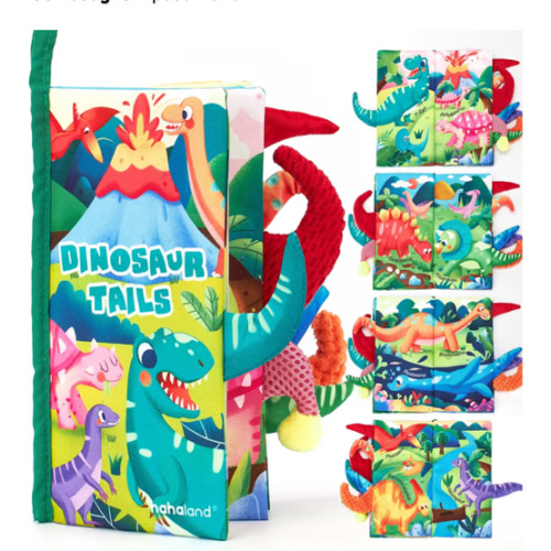 hahaland Baby Books 0-6 Months,Infant Tummy Time Toy Sensory Toys 6 to 12 Months Touch Feel Book Gifts for Boy Girl 0-3 Month Learning Toy Baby Christmas Birthday Gifts Stocking Stuffers (Single)