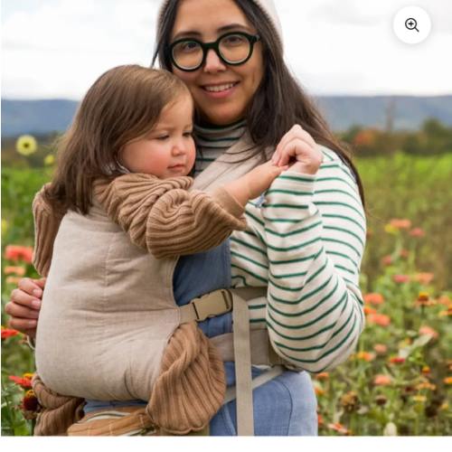 Tan Buckle Baby Carrier | Ergonomic Soft Structured Carrier
