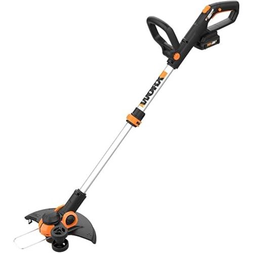 Worx String Trimmer Cordless GT3.0 20V PowerShare 12" Edger & Weed Trimmer (2 Batteries & Charger Included) WG163