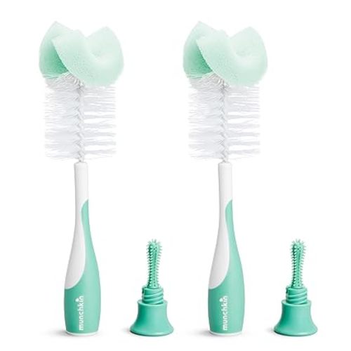 Munchkin® Sponge™ Bottle Brush, Modern Design, 2 Pack, Grey