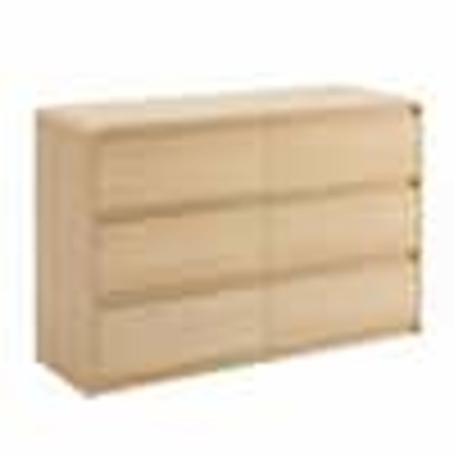 Noble House Owen Wood 6 Drawer 47.24 in. W Dresser with Spacious Countertop, Concealed Handles, Rounded Corner Design 202962