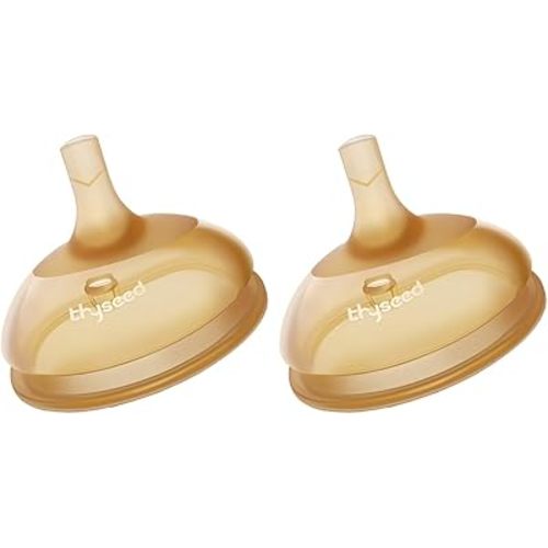 Thyseed Replacement Silicone Spout for Select Thyseed Cups (Sippy Straw-2 Pack)