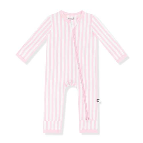 Zippered Romper in Small Sakura Stripe (6-12M)