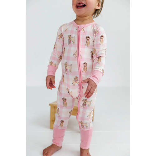 Pawsh Pup Zipper Romper - Poppyseed Kids