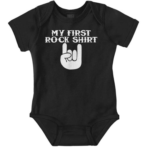 Brisco Brands My First Rock Outfit Baby Romper Boys or Girls