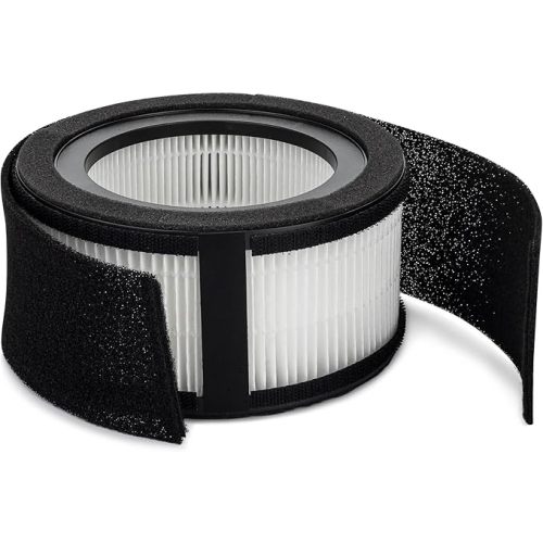 Crane Genuine Air Purifier Replacement Filter For Model EE-5067, HS-1944 HEPA Air Filter Replacement, Pack Of 1, 3-Stage Filtration For Better Indoor Air Quality