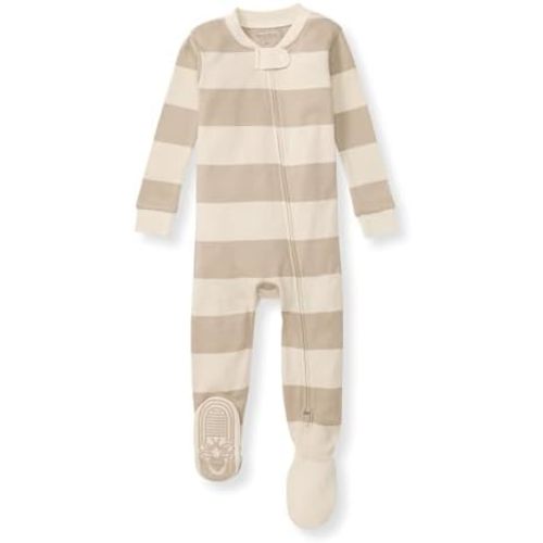Burt's Bees Baby baby-boys Sleeper Pjs, 100% Organic Cotton, One-piece Footie, Zip Up Jumpsuit, Snug Fit Pajamas