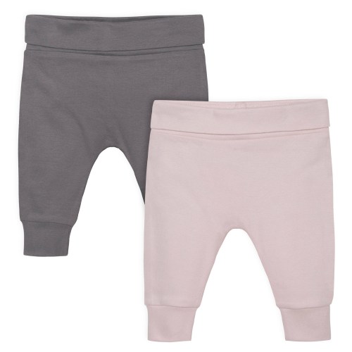 Gerber Baby Girls Pants - Pink and Gray, 3-6 months, 2.