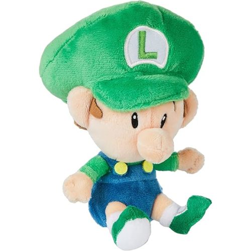 Little Buddy 1248 Super Mario All Star Collection 6" Baby Luigi Plush